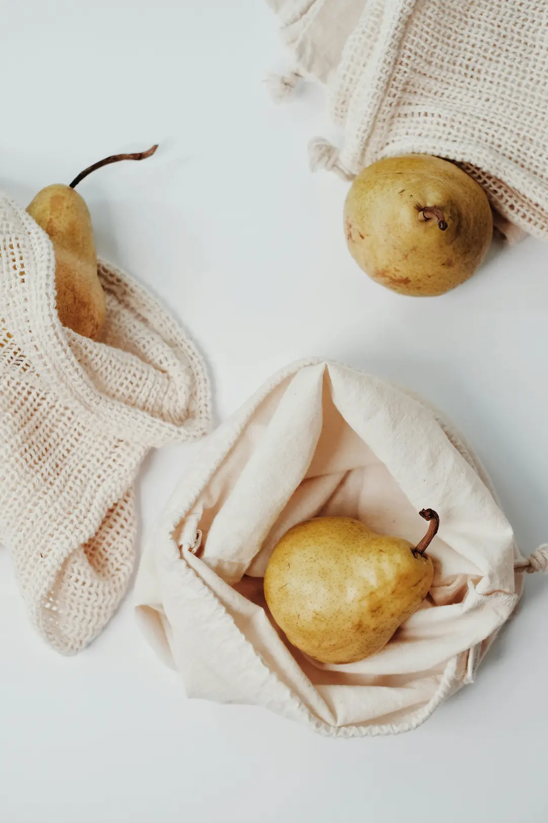 Reusable grocery bags made from cotton and jute