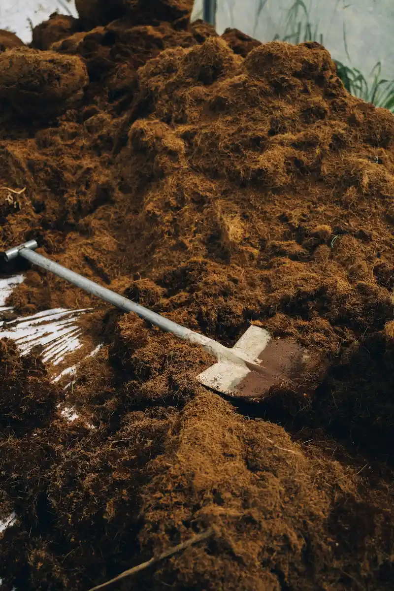 Turning compost